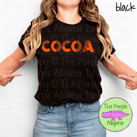 Cocoa Boogie Lines - The Retro Line Series | Vintage Groove School Apparel  0126 TPA