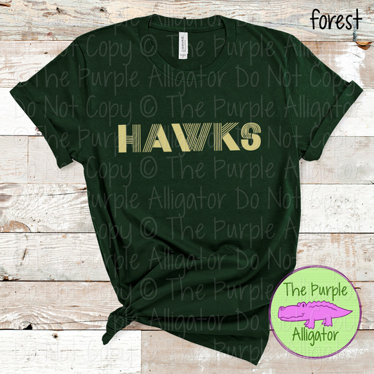 Hawks Boogie Lines - The Retro Line Series | Vintage Groove School Apparel  0126 TPA