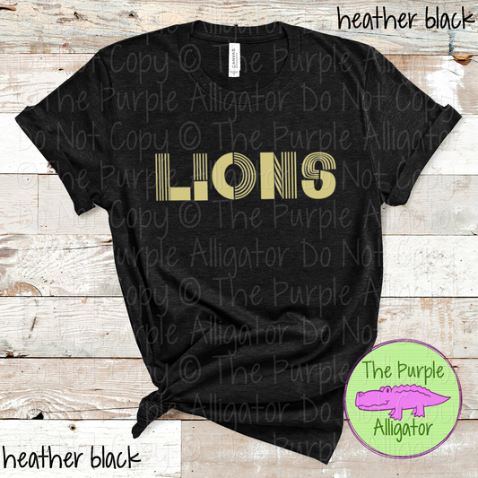 Lions Boogie Lines - The Retro Line Series | Vintage Groove School Apparel  0126 TPA