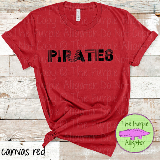 Pirates Boogie Lines - The Retro Line Series | Vintage Groove School Apparel  0126 TPA