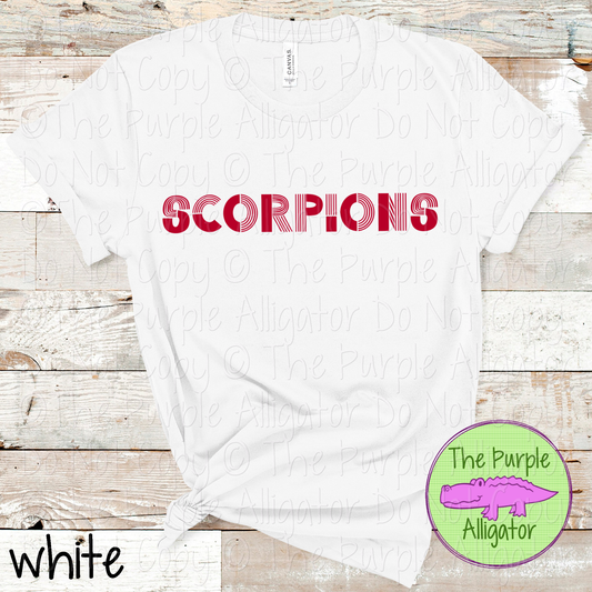 Scorpions Boogie Lines - The Retro Line Series | Vintage Groove School Apparel  0126 TPA