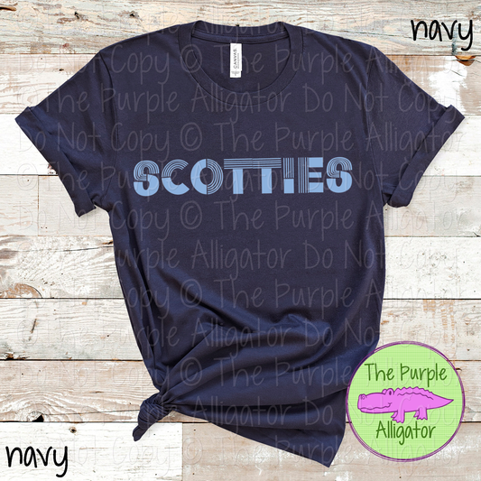 Scotties Boogie Lines - The Retro Line Series | Vintage Groove School Apparel  0126 TPA