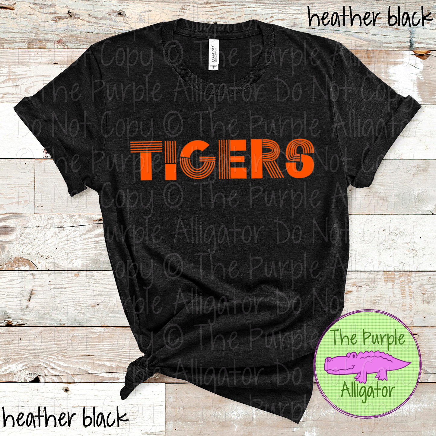 Tigers Boogie Lines - The Retro Line Series | Vintage Groove School Apparel  0126 TPA