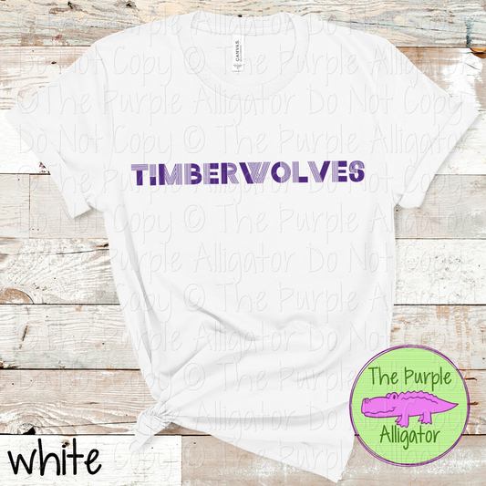 Timberwolves Boogie Lines - The Retro Line Series | Vintage Groove School Apparel  0126 TPA