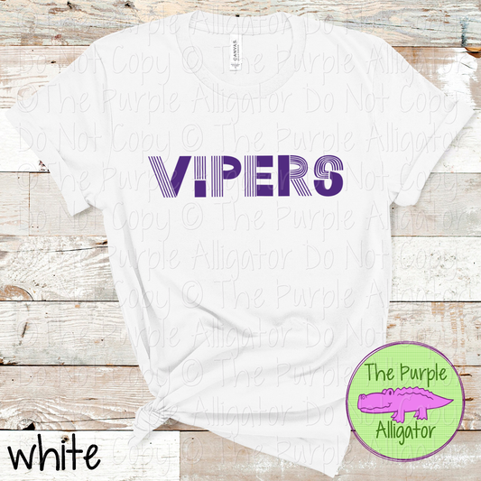 Vipers Boogie Lines - The Retro Line Series | Vintage Groove School Apparel  0126 TPA