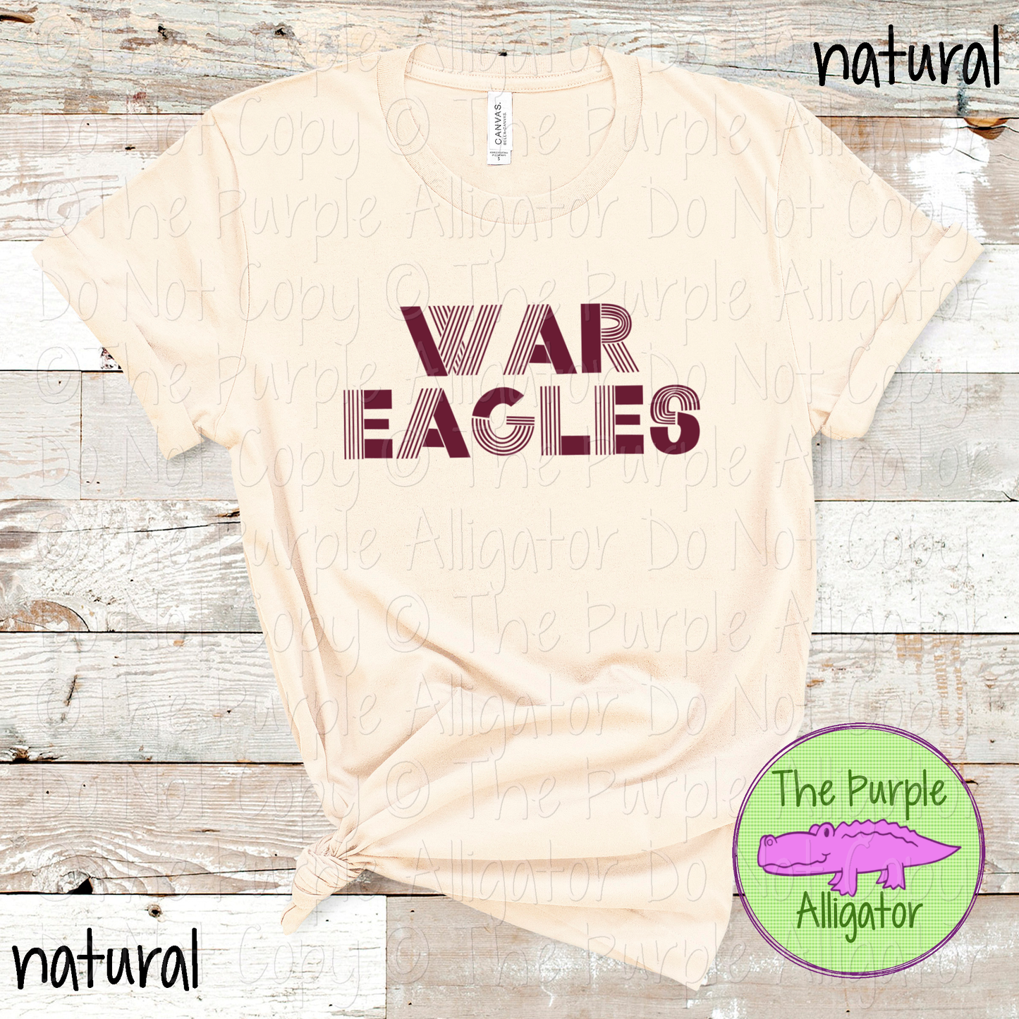 War Eagles Boogie Lines - The Retro Line Series | Vintage Groove School Apparel  0126 TPA
