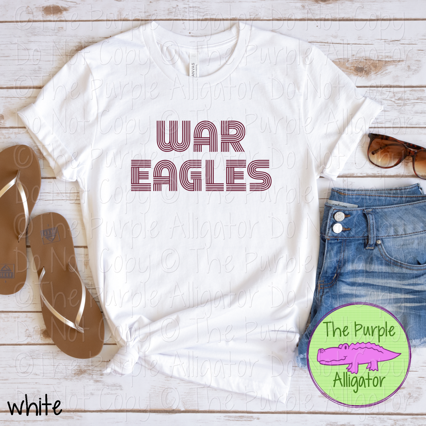 War Eagles Brightline - The Retro Line Series | Custom School Spirit Apparel 0126 TPA