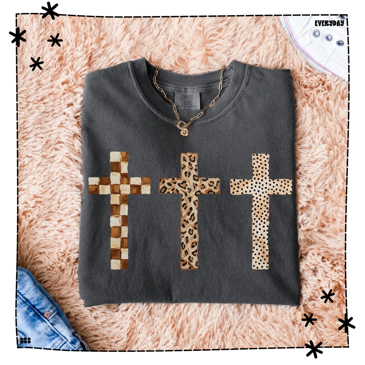 Checker Leopard Cross Trio WEEKLY DROP