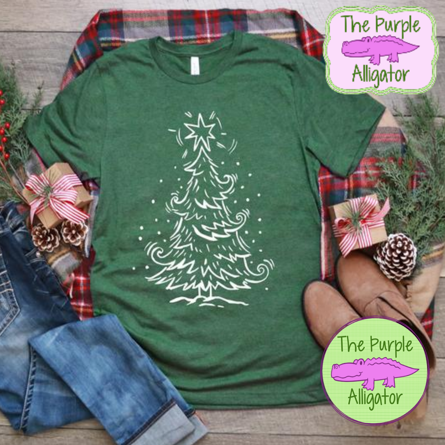 Christmas Tree Single Whimsical (w PK)