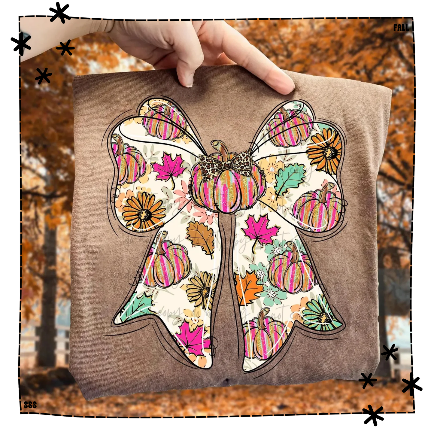 Colorful Pumpkin Filled Bow - WEEKLY DROP