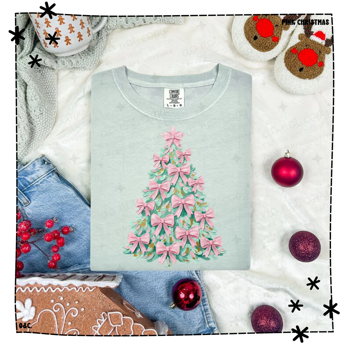 Coquette Brush Stroke Tree with Pink Bows WEEKLY DROP