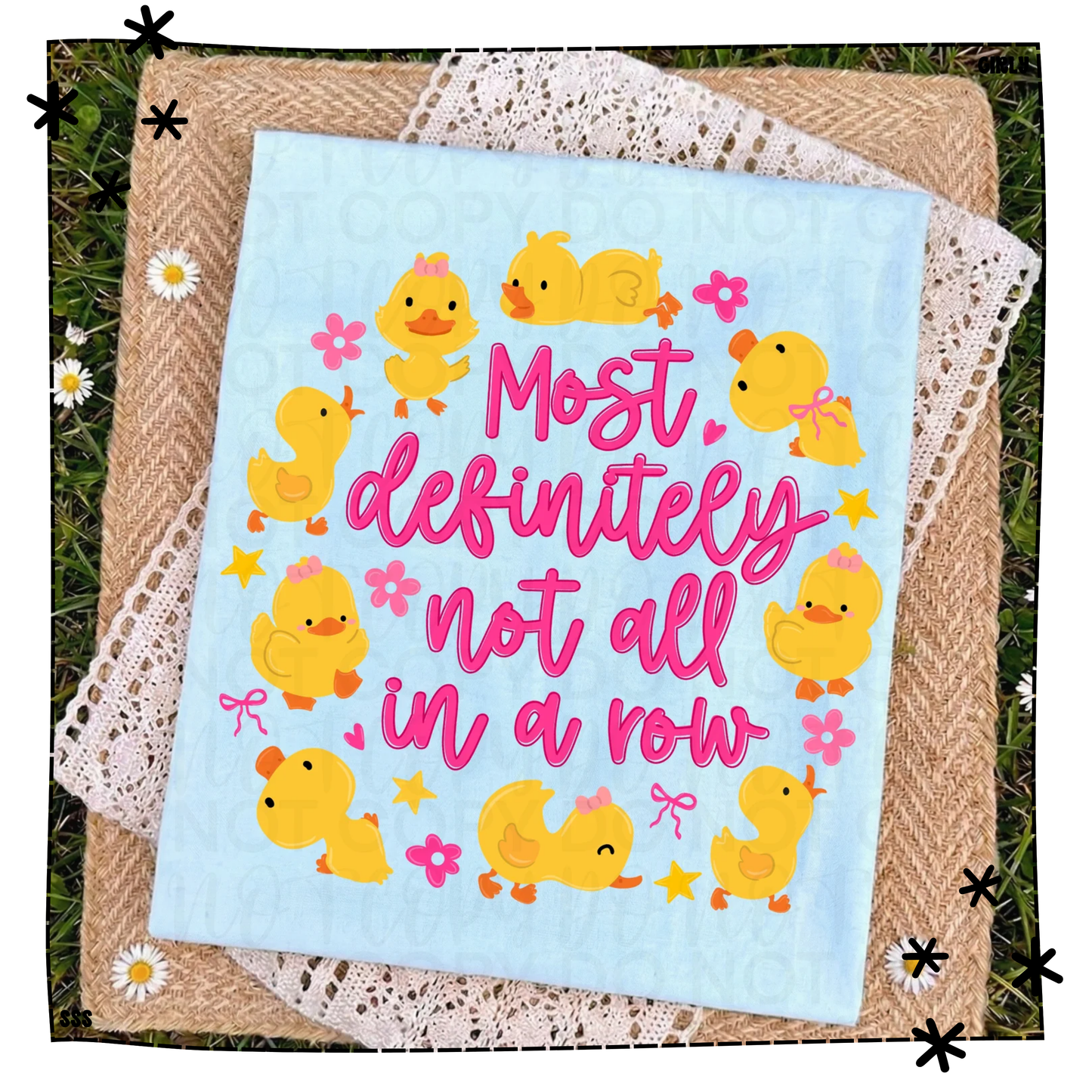 Ducks Most Definitely Not In A Row Pink WEEKLY DROP