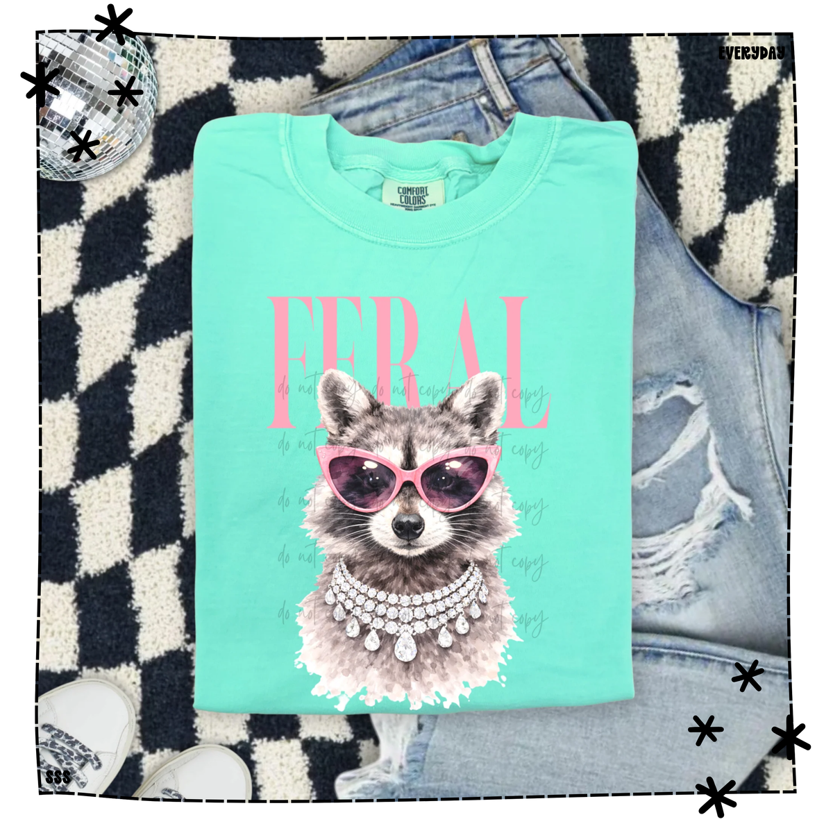 Feral Pink Glasses Raccoon WEEKLY DROP