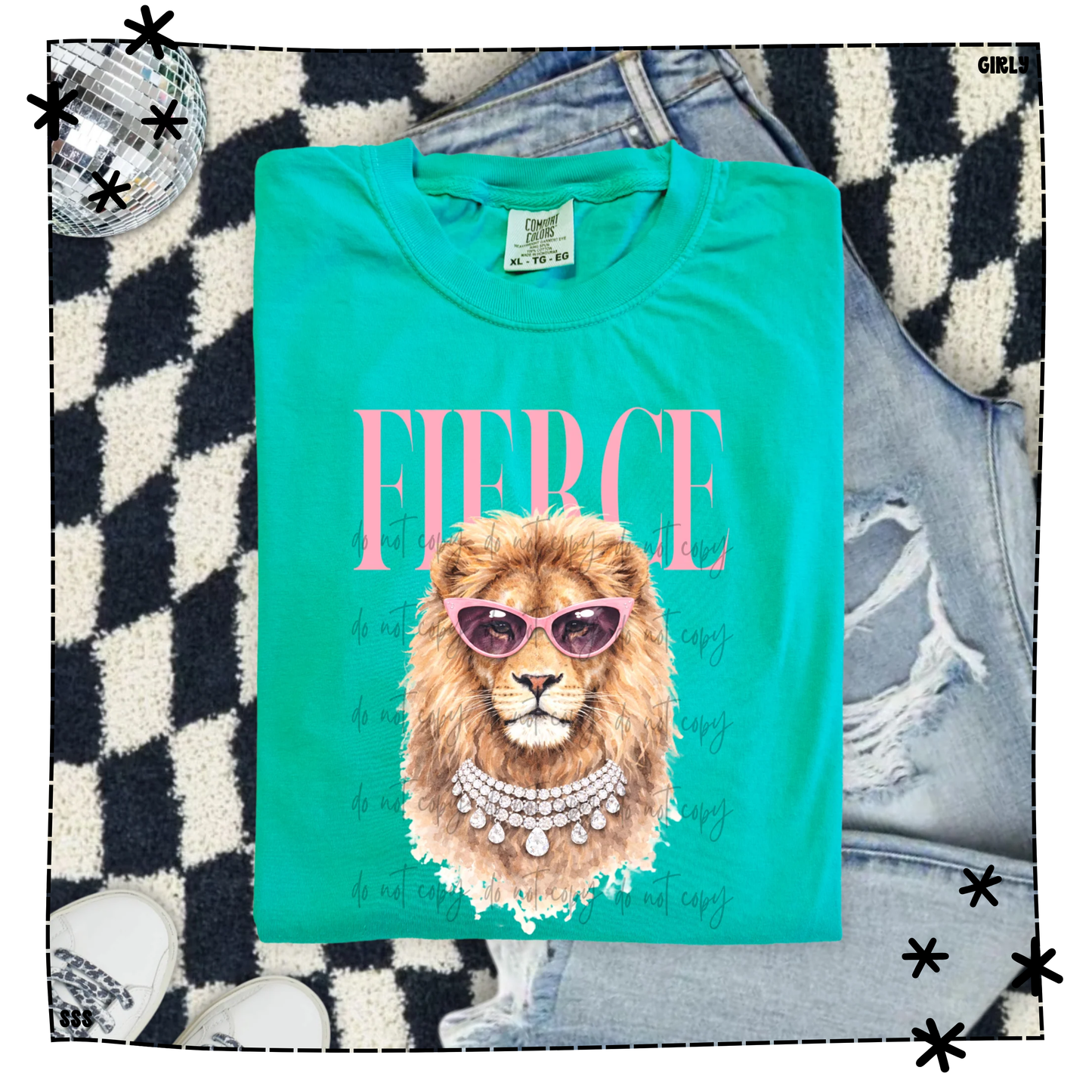 Fierce Pink Glasses Lion WEEKLY DROP