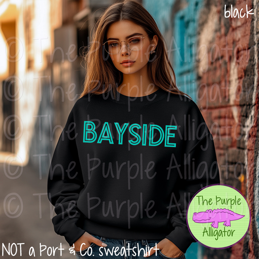 Bayside School Spirit Gl-In - CHOOSE YOUR TEXT COLOR 1124 (d2f TPA)