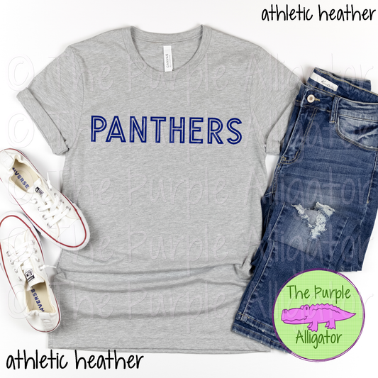 Panthers Mascot School Spirit Gl-In - CHOOSE YOUR TEXT COLOR 1124 (d2f TPA)