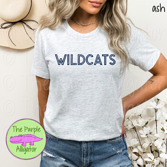 Wildcats Mascot School Spirit Gl-In - CHOOSE YOUR TEXT COLOR 1124 (d2f TPA)