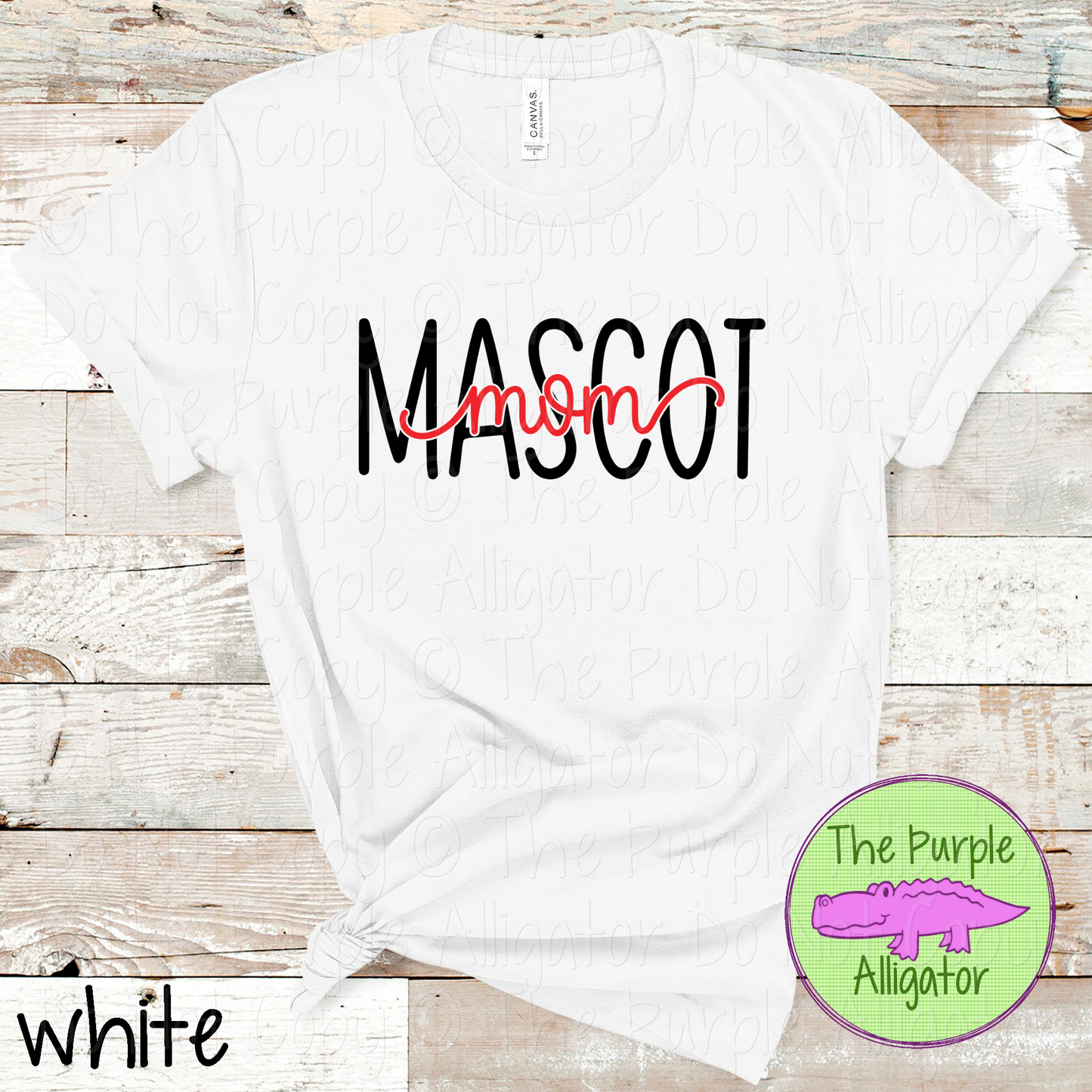 YOUR MASCOT Mom Heartwave | Custom School Spirit Wear for Proud Moms 1025 TPA