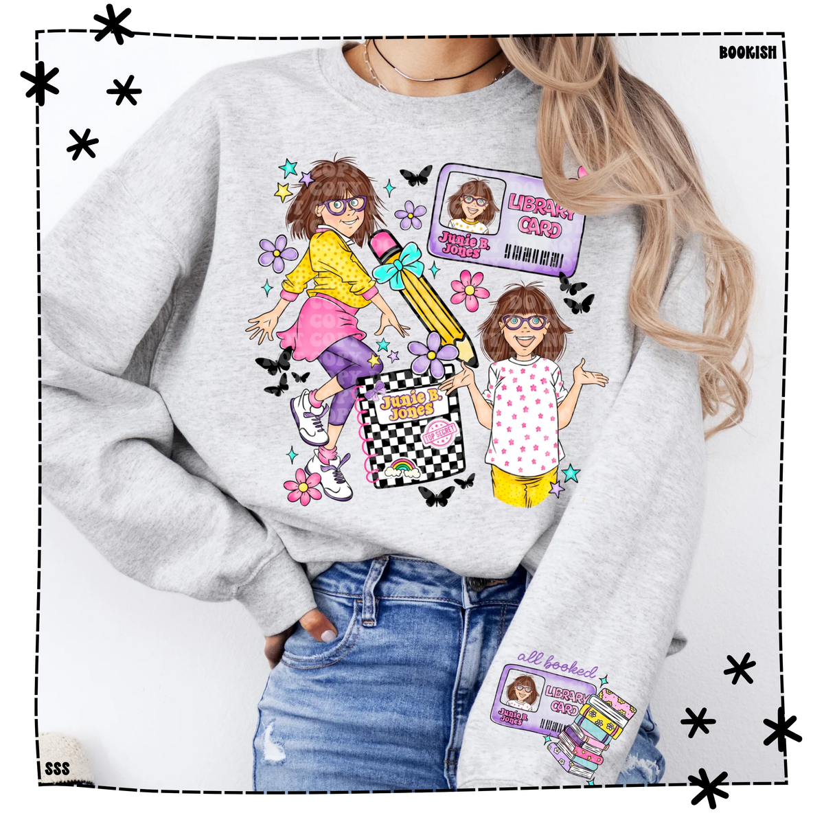 Junie Collage Checker Book With Stacked Books WEEKLY DROP