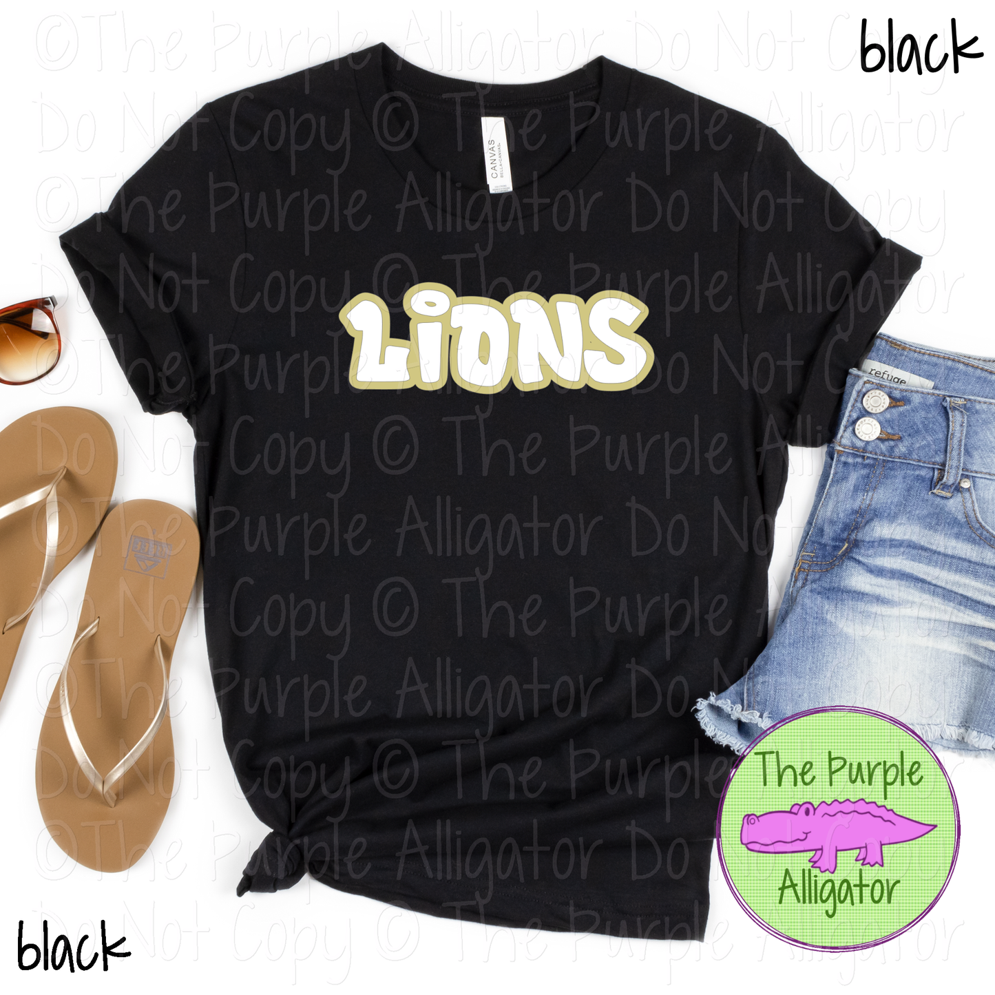 Lions Alley Bounce - The Graffiti Series - Graffiti Style Custom Spirit Wear Mascot & School Apparel 0526 TPA