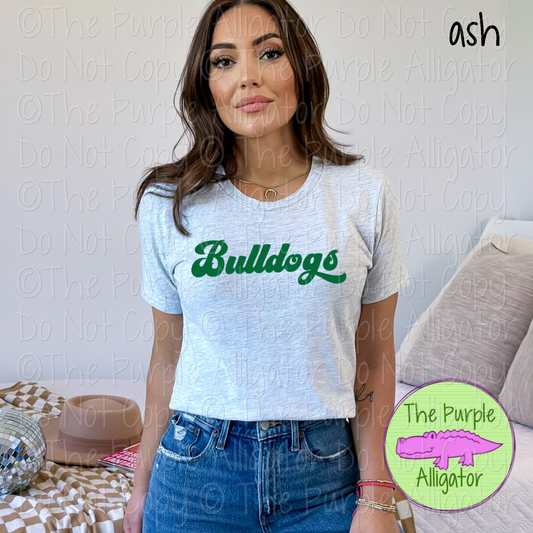 Bulldogs MNRG | Retro Vintage Spirit Wear Design, 70s–80s Inspired Custom Colors - CHOOSE YOUR TEXT COLOR - 0925 (d2f TPA)