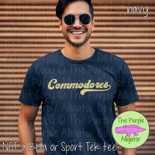 Commodores MNRG | Retro Vintage Spirit Wear Design, 70s–80s Inspired Custom Colors - CHOOSE YOUR TEXT COLOR - 0925 (d2f TPA)