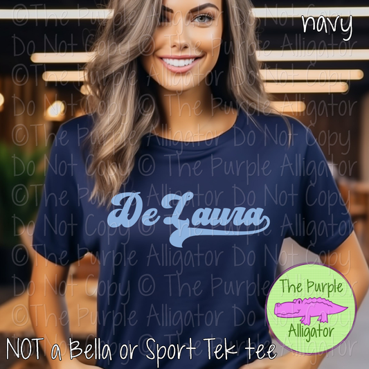 DeLaura MNRG | Retro Vintage Spirit Wear Design, 70s–80s Inspired Custom Colors - CHOOSE YOUR TEXT COLOR - 0925 (d2f TPA)