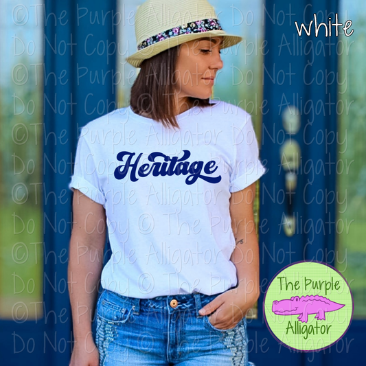 Heritage MNRG | Retro Vintage Spirit Wear Design, 70s–80s Inspired Custom Colors - CHOOSE YOUR TEXT COLOR - 0925 (d2f TPA)