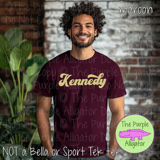 Kennedy MNRG | Retro Vintage Spirit Wear Design, 70s–80s Inspired Custom Colors - CHOOSE YOUR TEXT COLOR - 0925 (d2f TPA)