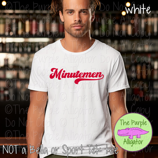 Minutemen MNRG | Retro Vintage Spirit Wear Design, 70s–80s Inspired Custom Colors - CHOOSE YOUR TEXT COLOR - 0925 (d2f TPA)