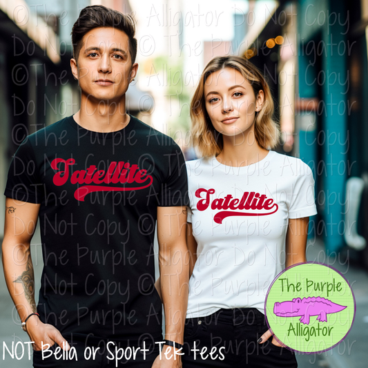 Satellite MNRG | Retro Vintage Spirit Wear Design, 70s–80s Inspired Custom Colors - CHOOSE YOUR TEXT COLOR - 0925 (d2f TPA)