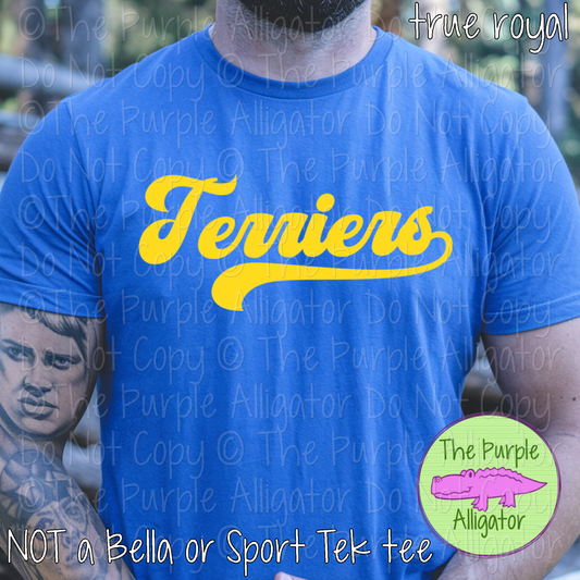Terriers MNRG | Retro Vintage Spirit Wear Design, 70s–80s Inspired Custom Colors - CHOOSE YOUR TEXT COLOR - 0925 (d2f TPA)