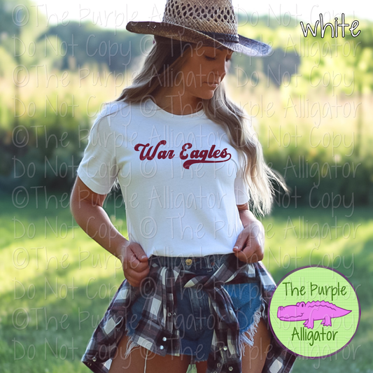 War Eagles MNRG | Retro Vintage Spirit Wear Design, 70s–80s Inspired Custom Colors - CHOOSE YOUR TEXT COLOR - 0925 (d2f TPA)