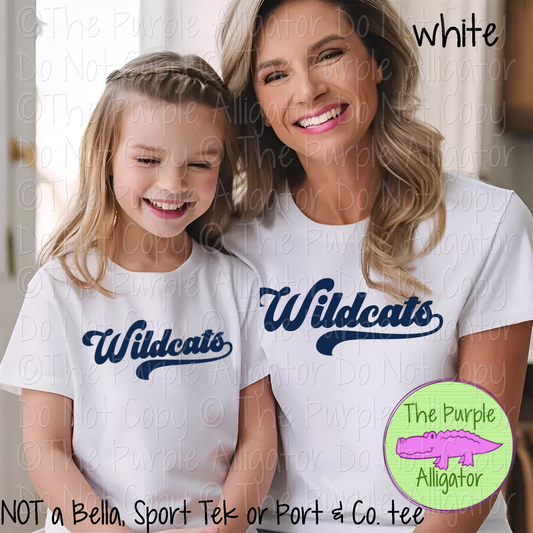 Wildcats MNRG | Retro Vintage Spirit Wear Design, 70s–80s Inspired Custom Colors - CHOOSE YOUR TEXT COLOR - 0925 (d2f TPA)