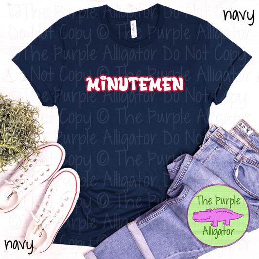 Minutemen Alley Bounce - The Graffiti Series - Graffiti Style Custom Spirit Wear Mascot & School Apparel 0526 TPA