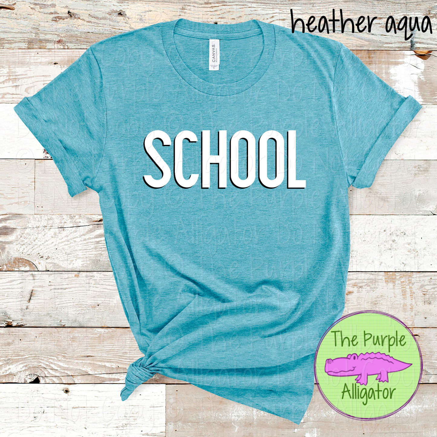 YOUR SCHOOL NF Two-Tone Offset Spirit Design | Bold Two-Color Offset Text Design 0825 TPA