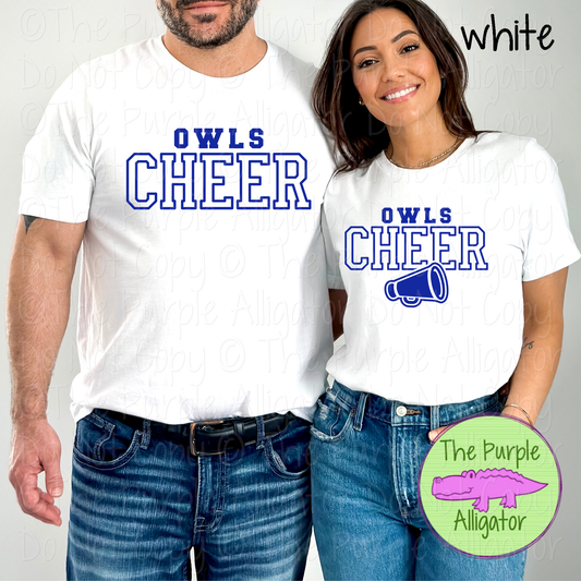 Owls Cheer 52 - Custom Cheer Spirit Wear Mascot Apparel 0626 TPA