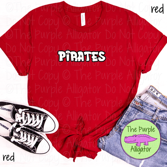 Pirates Alley Bounce - The Graffiti Series - Graffiti Style Custom Spirit Wear Mascot & School Apparel 0526 TPA
