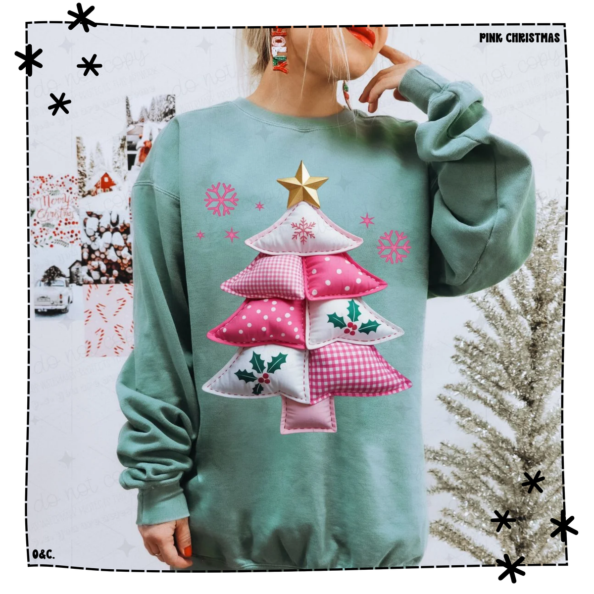 Patchwork Pink Tree WEEKLY DROP