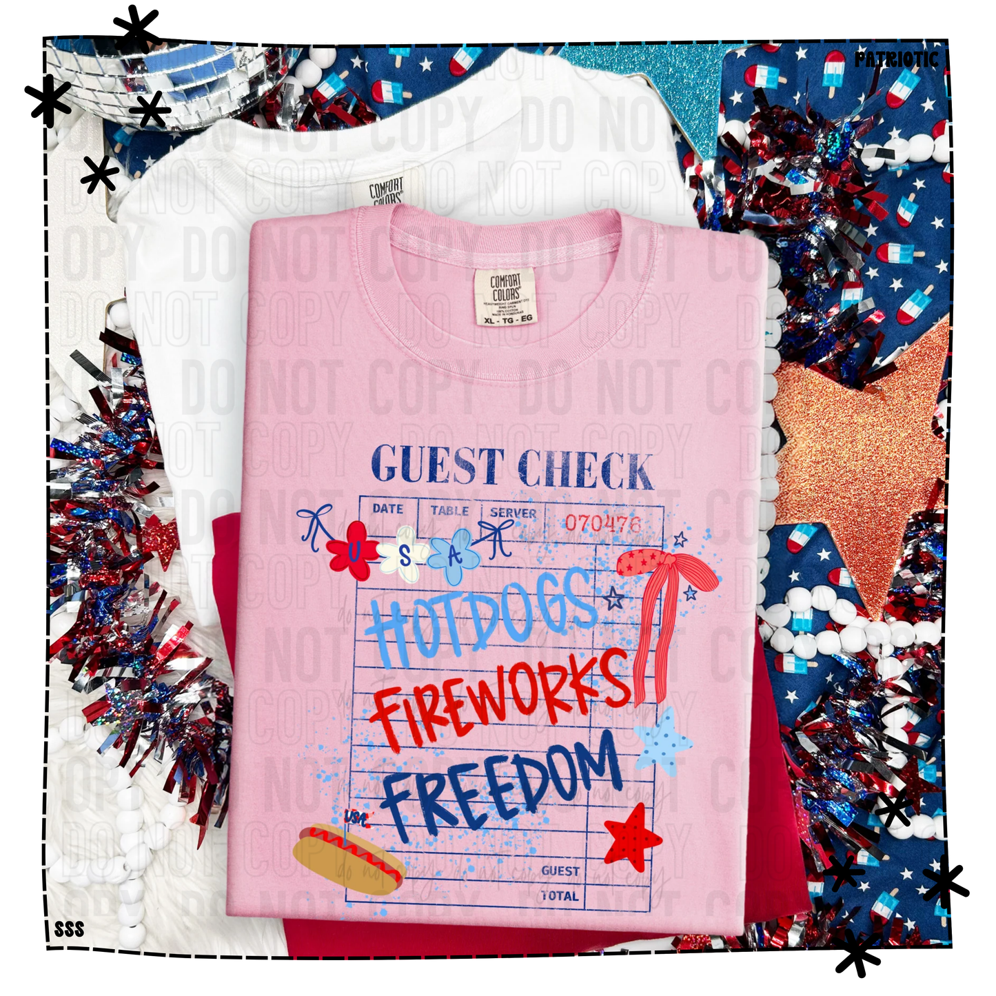 Patriotic Guest Check Bows WEEKLY DROP