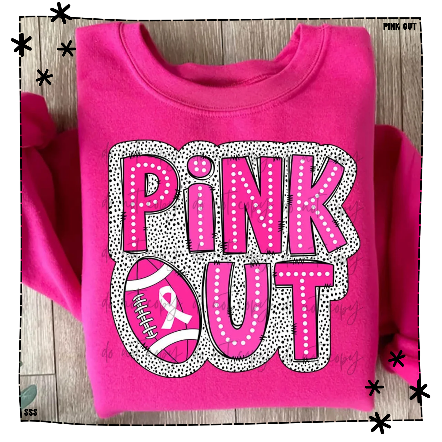 Pink Out Dotted Football WEEKLY DROP