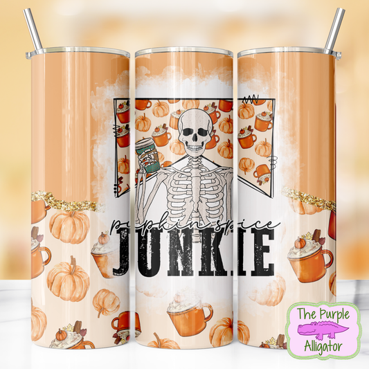 Copy of Pumpkin Spice Junkie Pumpkin Skelly (TSp) 20oz Tumbler
