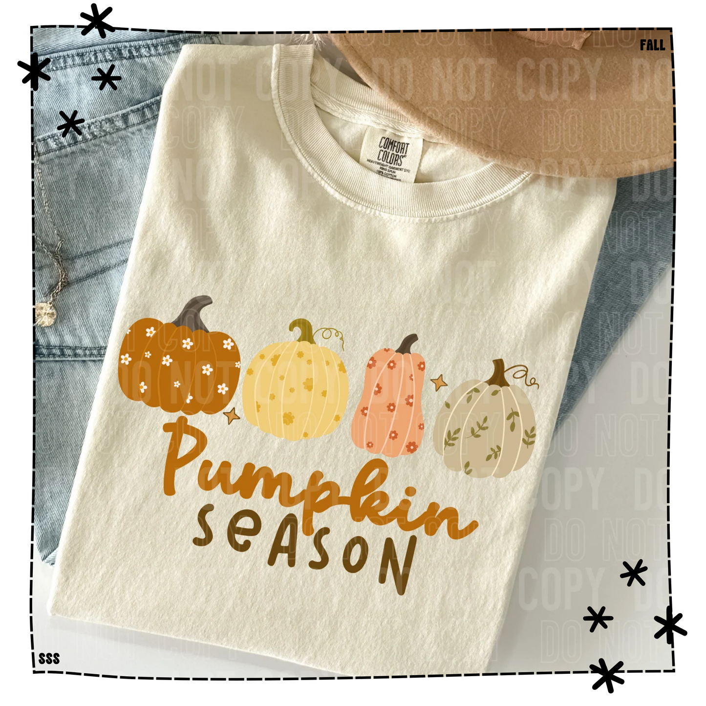 Pumpkin Season Pastel Flower Dotted - WEEKLY DROP