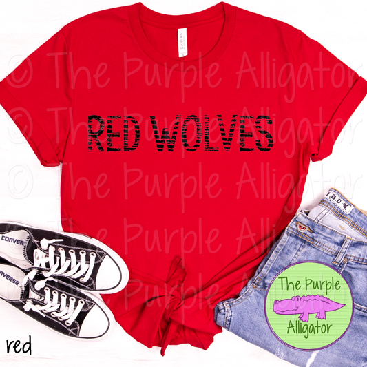 Red Wolves Grunge Stripe Black (d2f TPA)