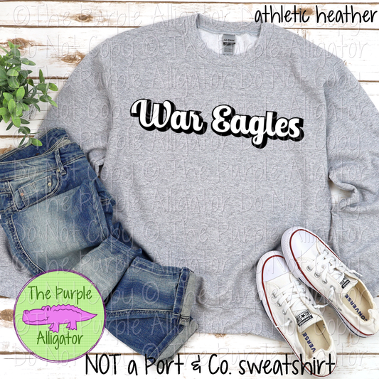 War Eagles Re-SC Mascot Team School Spirit CHOOSE YOUR DESIGN COLORS 0125 (d2f TPA)