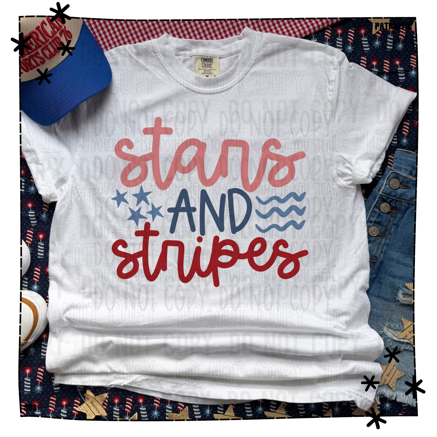 Stars And Stripes Red Blue WEEKLY DROP