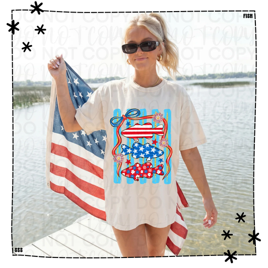 Striped Patriotic Fish WEEKLY DROP