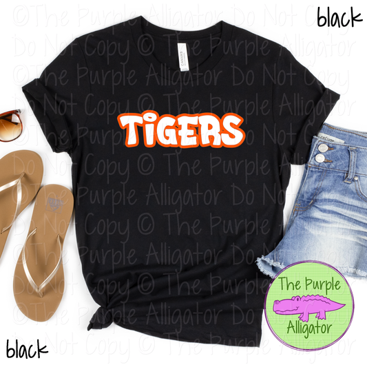 Tigers Alley Bounce - The Graffiti Series - Graffiti Style Custom Spirit Wear Mascot & School Apparel 0526 TPA