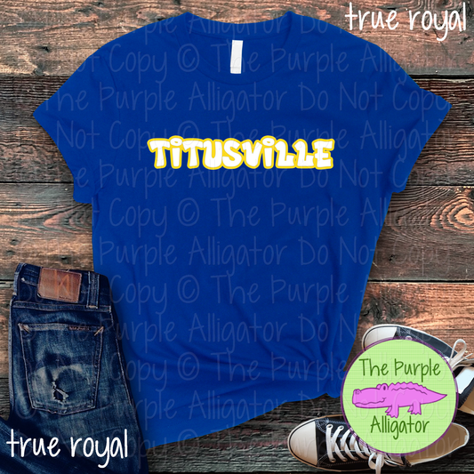 Titusville Alley Bounce - The Graffiti Series - Graffiti Style Custom Spirit Wear Mascot & School Apparel 0526 TPA
