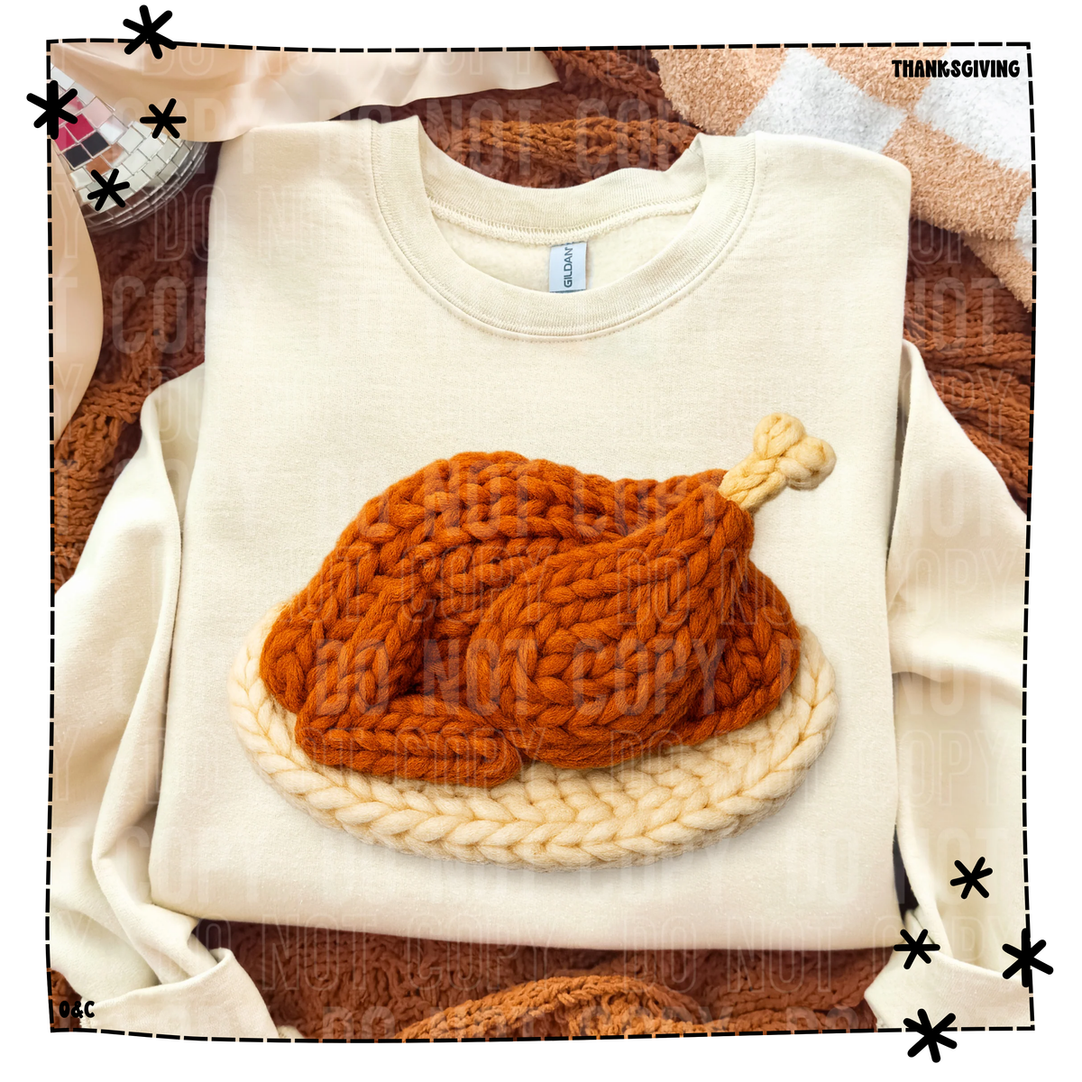 Thanksgiving Turkey Faux Yarn 2 WEEKLY DROP